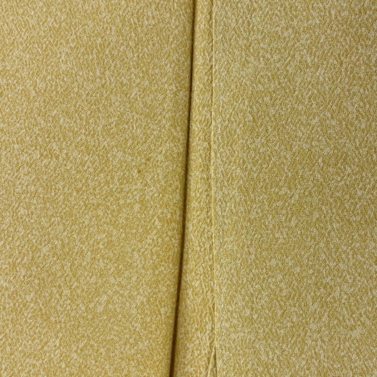 付下 身長150cm 袖長62.5cm S 雙層 松樹井青青 有落款 流水 枝梅花 金銀彩 漸層 米色 純蠶絲 逸品級