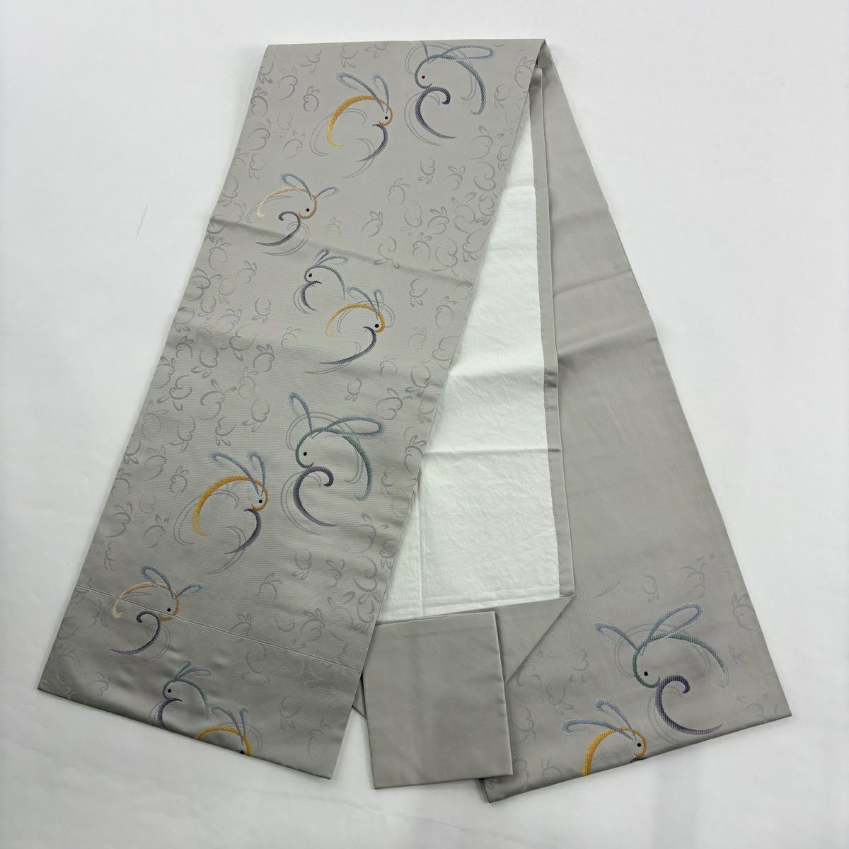 【美品】 小紋 身長159.5cm 袖長67cm M 雙層 名古屋帶套裝 紬織織 縱條 絞染 墨 黑 純蠶絲 優品級
