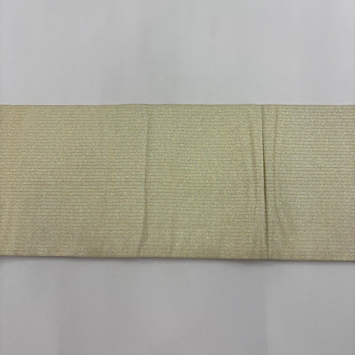 【美品】 袋帶 名品級 向鳥 草花紋 金絲 金金箔 金色 六通 純蠶絲