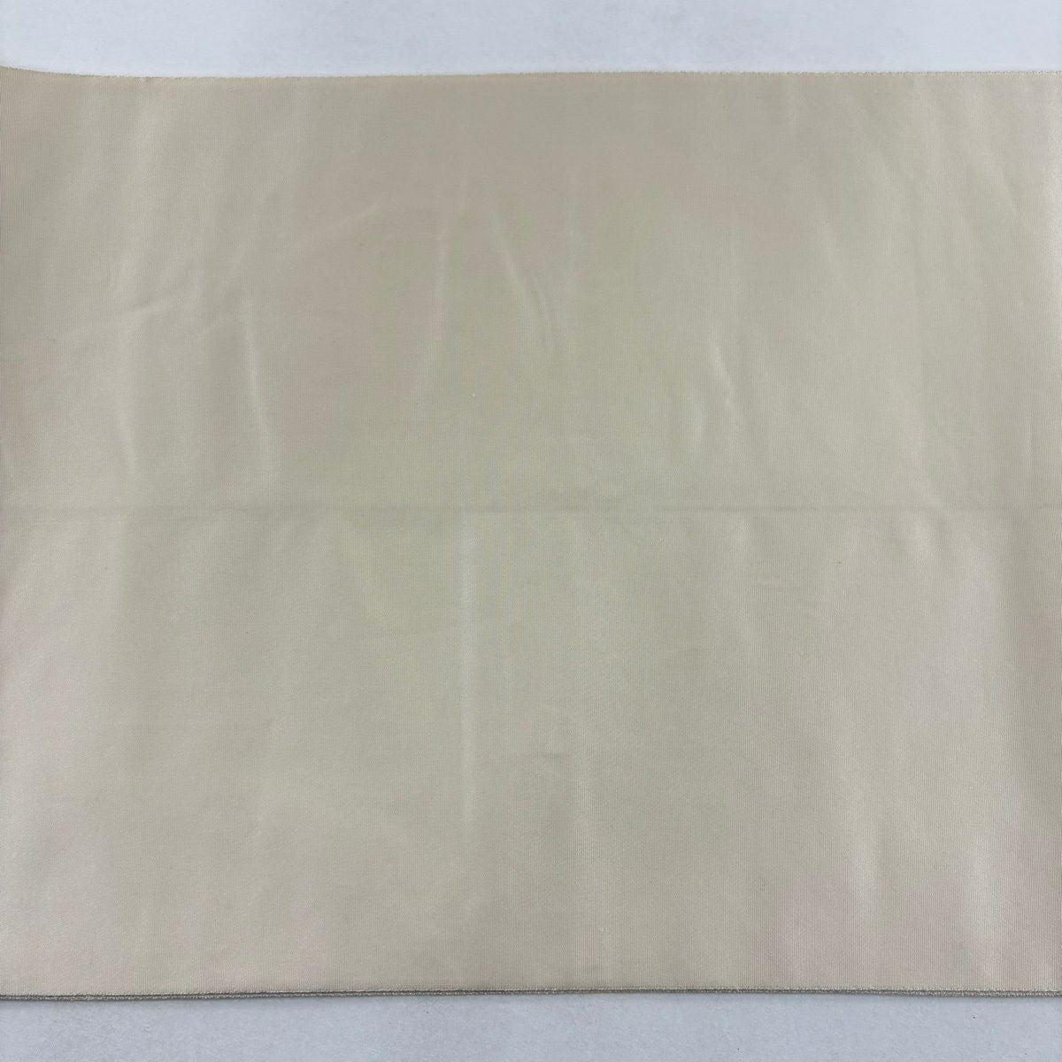 【美品】 袋帶 名品級 由水十久監修 落款あり 關西裁縫 童 金絲 金金箔 奶油色 大鼓圖案 純蠶絲