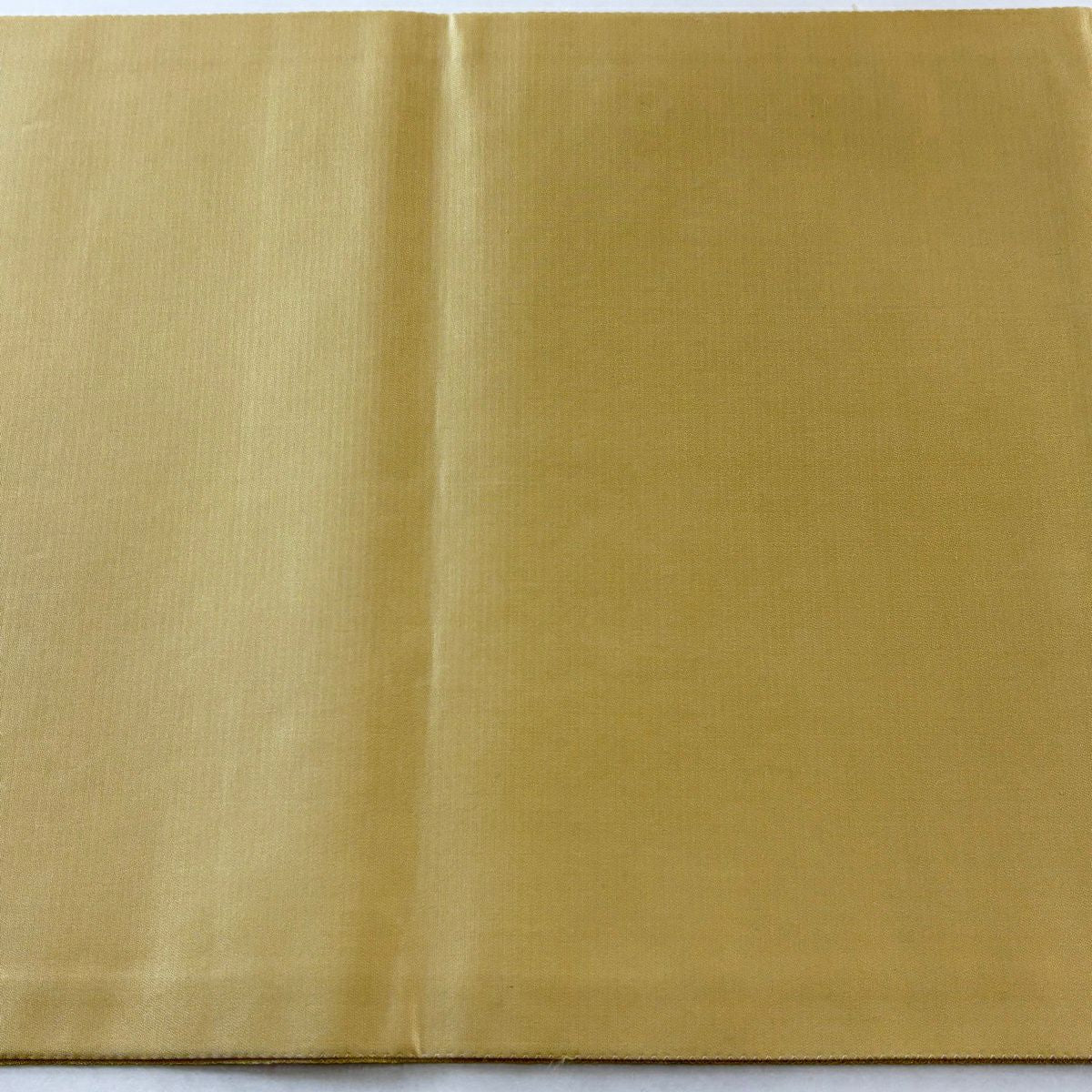 【美品】 袋帶 逸品級 壹千八百超極細織 唐花色紙散 金銀糸 金金箔 米色 六通 純蠶絲