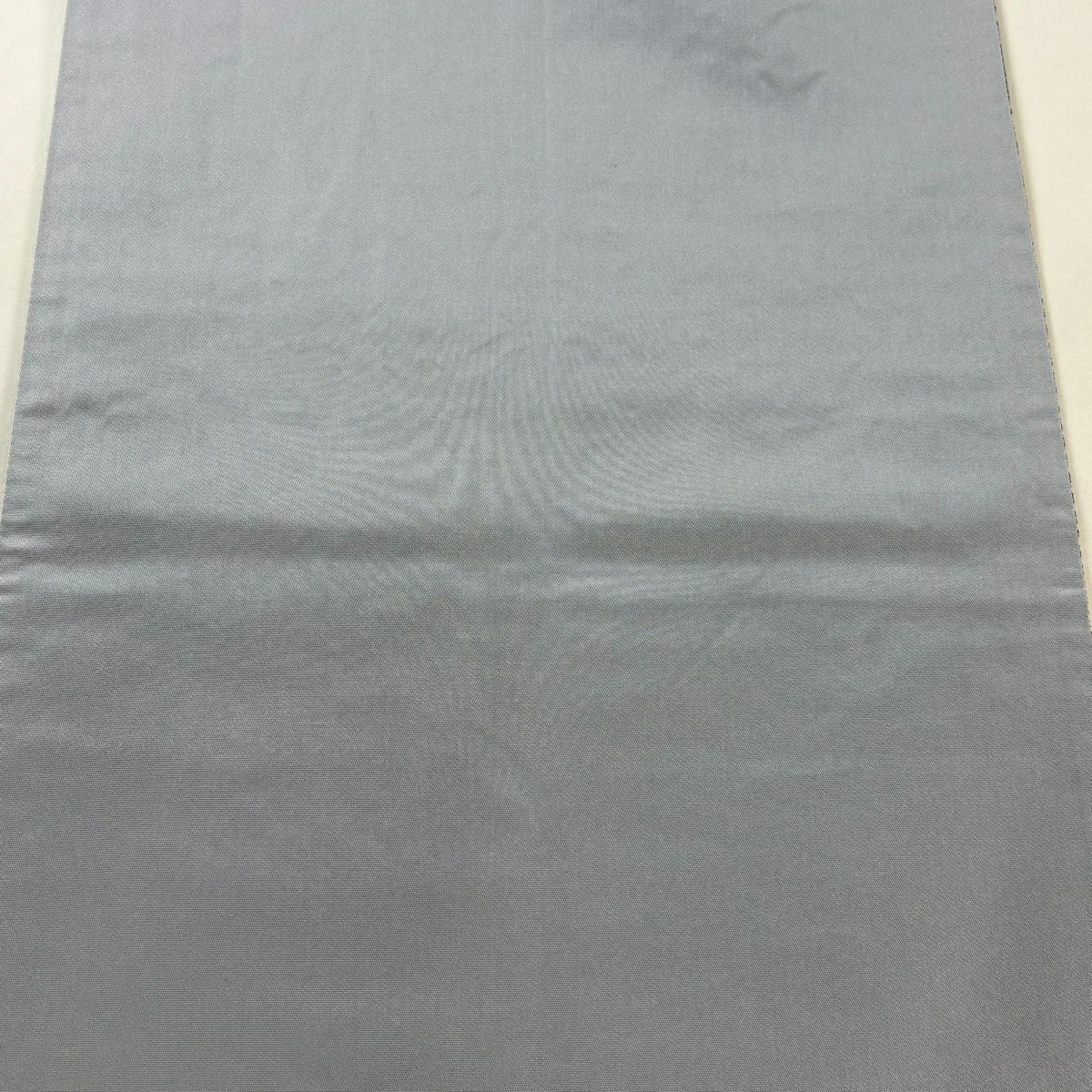 【美品】 袋帶 逸品級 落款 牛首紬織 縞 金彩裝飾 青灰 全通 純蠶絲
