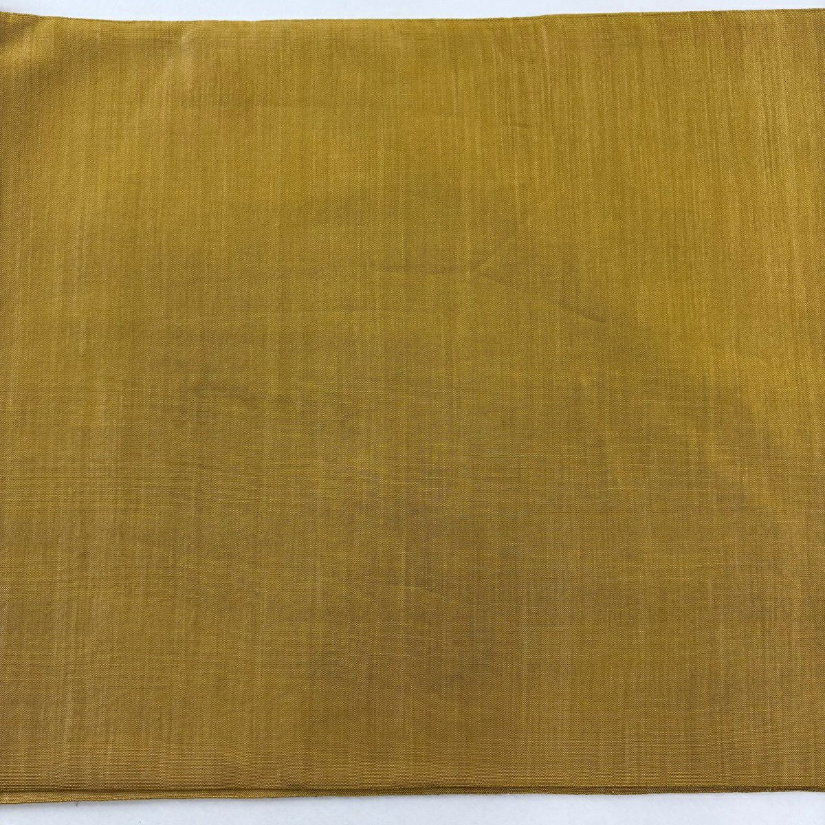 【美品】 袋帶 逸品級 華紋 動物 山吹 深藍色 お太鼓圖案 純蠶絲