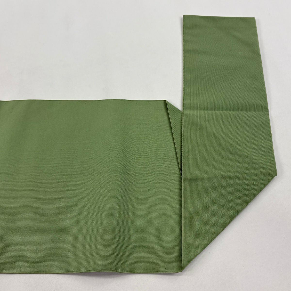 名古屋帶 逸品級 附有落款 松樹葉仕立 八寸名古屋帶 西陣淺田綴 附有共箱 唐花鳳凰 金銀彩 淡綠 純蠶絲