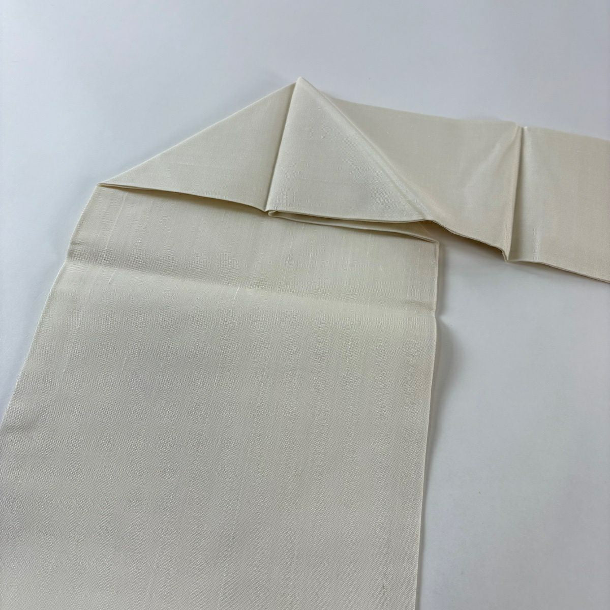 【美品】名古屋帶 逸品級 夏帶 兔子 稻子 奶油色 純蠶絲