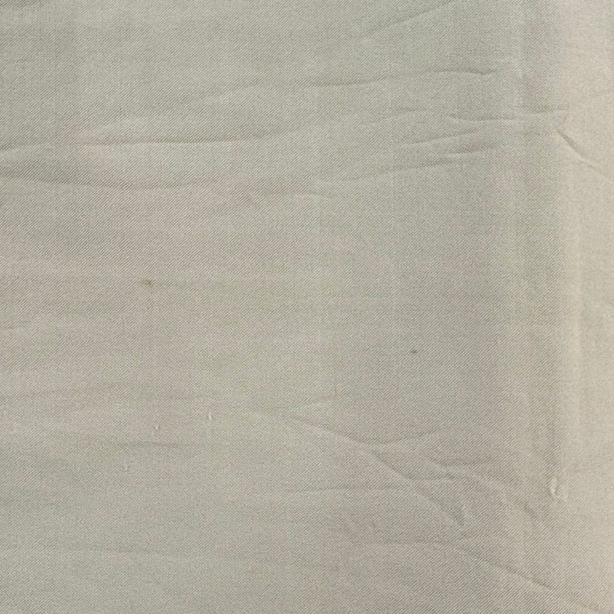 【美品】 袋帶 逸品級 龜甲華紋 鴛鴦 相良刺繡 米色 六通 純蠶絲