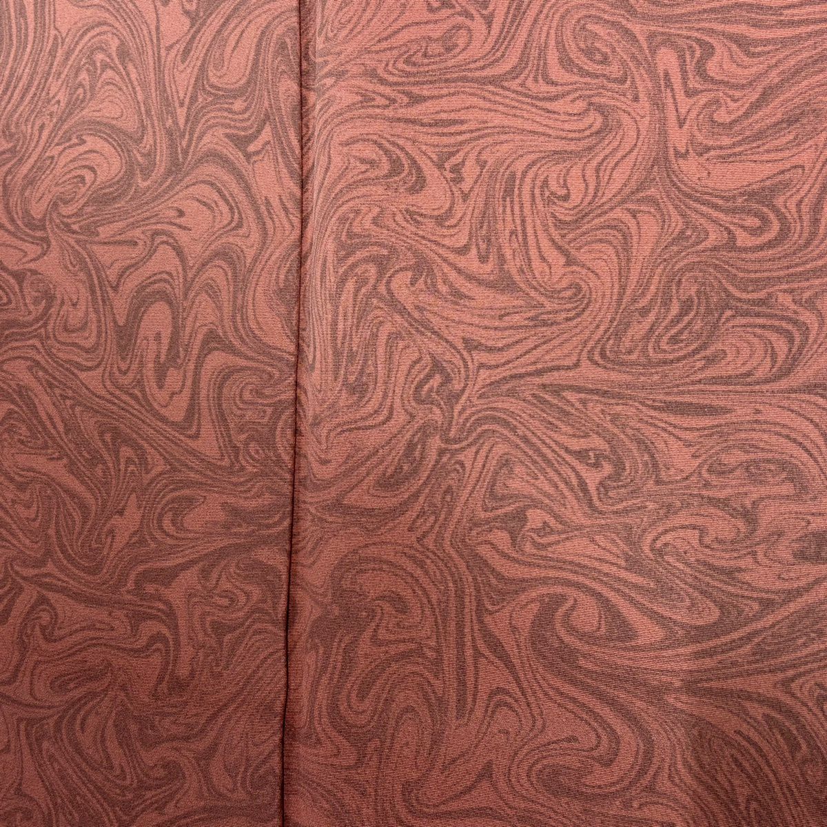【美品】 付下 身長162cm 袖長64.5cm M 雙層 墨流し 漸層 粉紅 純蠶絲 優品級