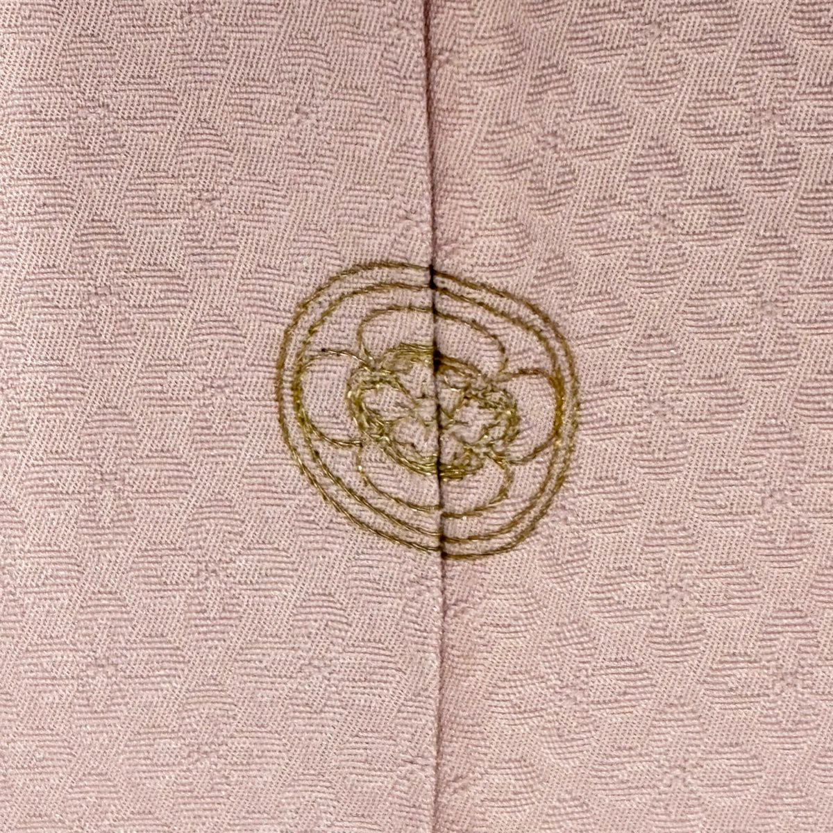 【美品】訪問服 身長153.5cm 袖長62cm S 雙層 草花紋紋 波 金銀彩 染分 粉紅 純蠶絲 秀品級 一つ紋