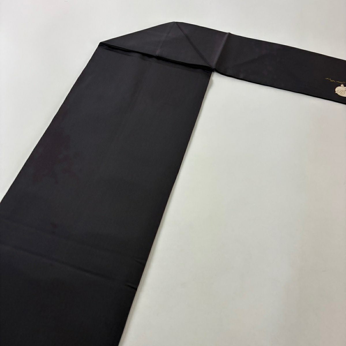 名古屋帶 逸品級 附有落款 渡邊雪三郎 兔子 葉子圖案 金銀彩 灰紫 純蠶絲