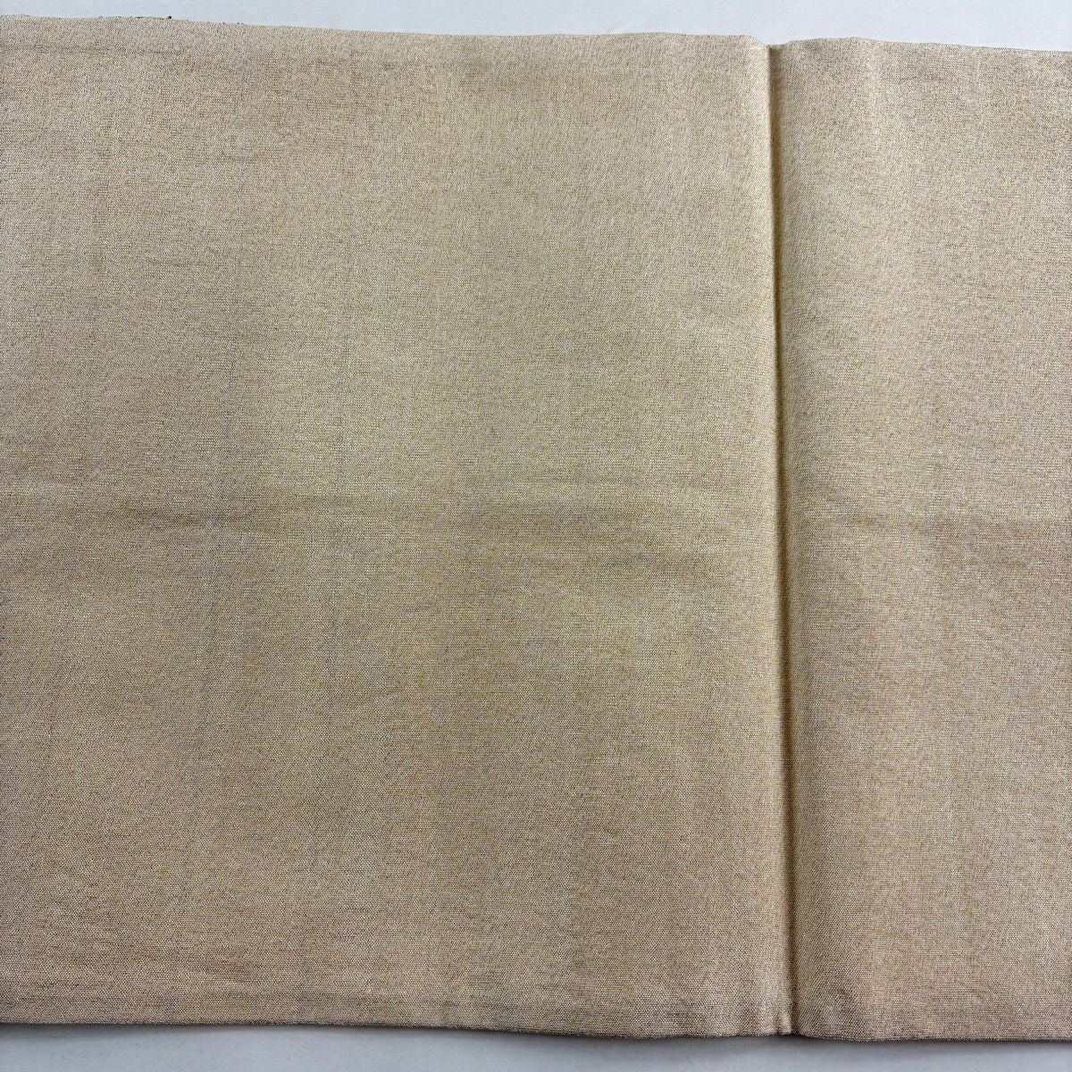 【美品】 袋帶 秀品級 秋草 仙鶴 金絲 奶油色 大鼓圖案 純蠶絲