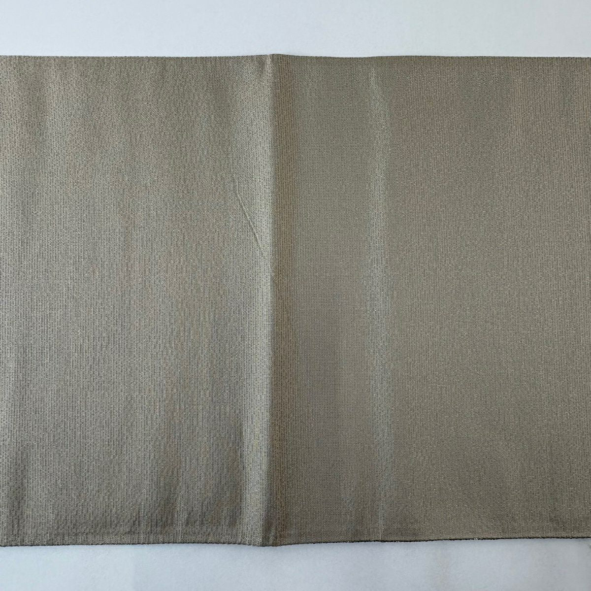 【美品】 袋帶 名品級 向鳥 華紋 金絲 刺繡 灰紫 お太鼓圖案 純蠶絲