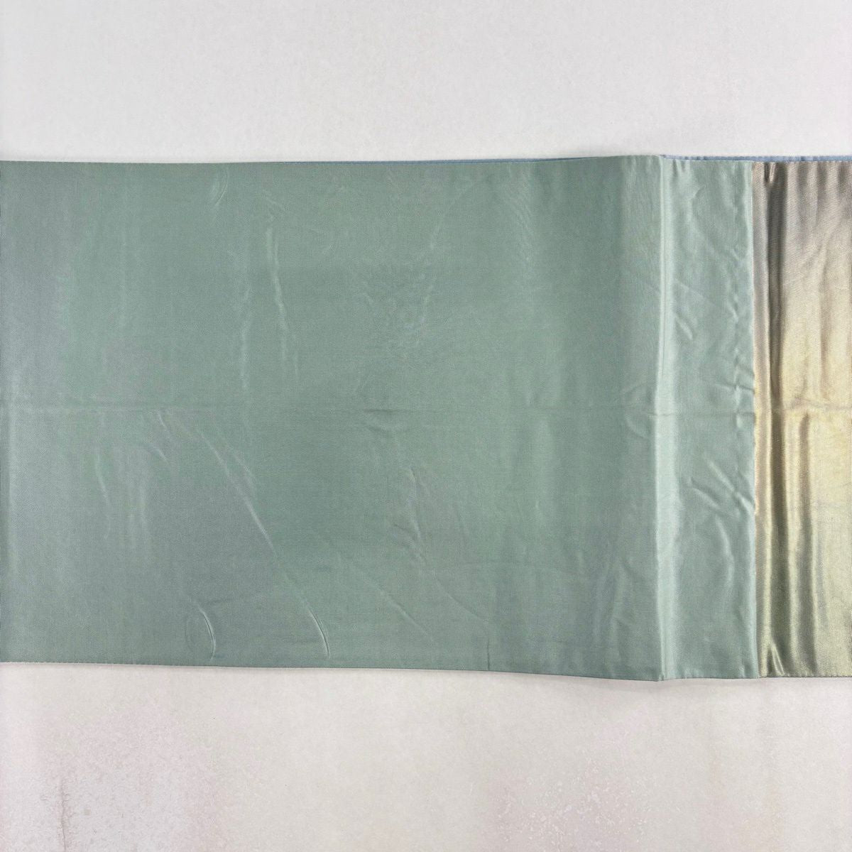 【美品】 袋帶 名品級 華紋 花鳥 金銀彩 漸變 金色 大鼓圖案 純蠶絲