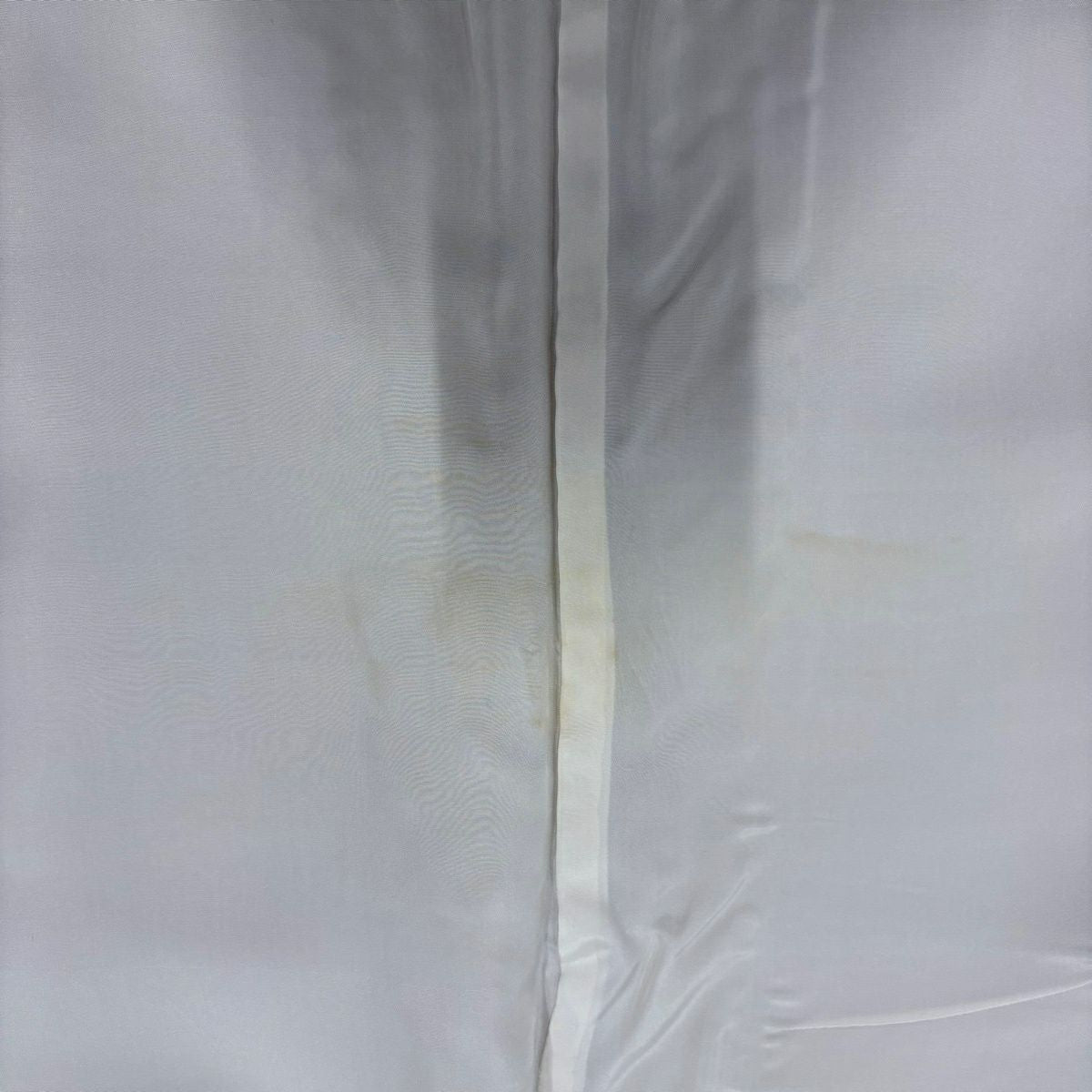 付下 身長154.5cm 袖長63.5cm S 雙層 松樹葉 笹 金絲 金銀彩 淺茶 純蠶絲 優品級 一個紋