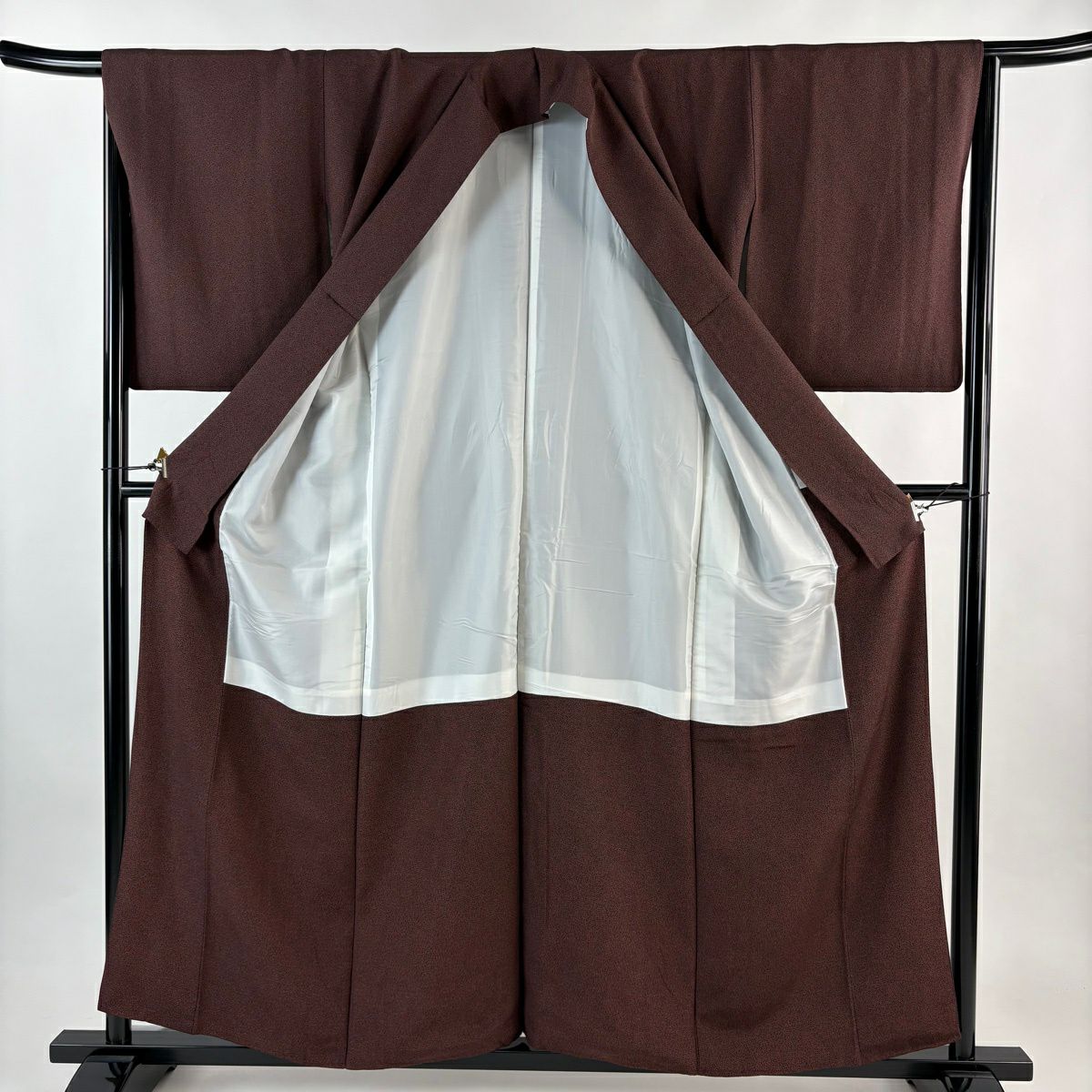【美品】 江戶小紋 身長159cm 袖長66cm M 雙層 大和 落款あり 寶盡くし 紅紫 純蠶絲 名品級 一つ紋