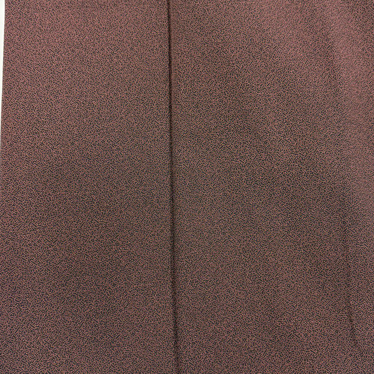 【美品】 江戶小紋 身長159cm 袖長66cm M 雙層 大和 落款あり 寶盡くし 紅紫 純蠶絲 名品級 一つ紋