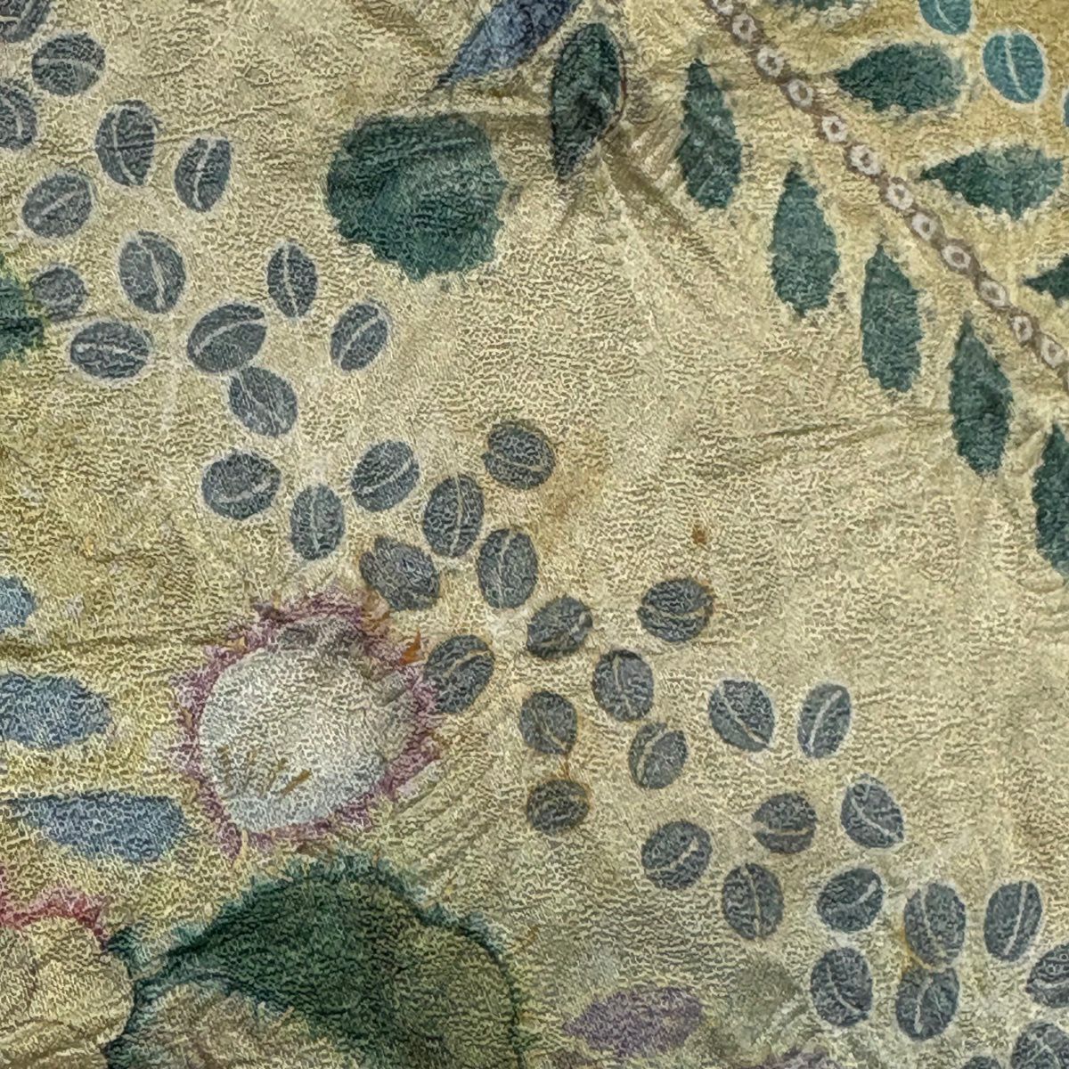 訪問服 身長156.5cm 袖長63.5cm S 雙層 辻花染 金銀彩 漸層 黃土 純蠶絲 名品級