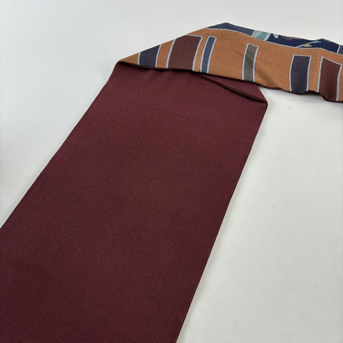 【美品】 名古屋帶 秀品級 家屋 靴 金銀彩 絞織 茶 純蠶絲