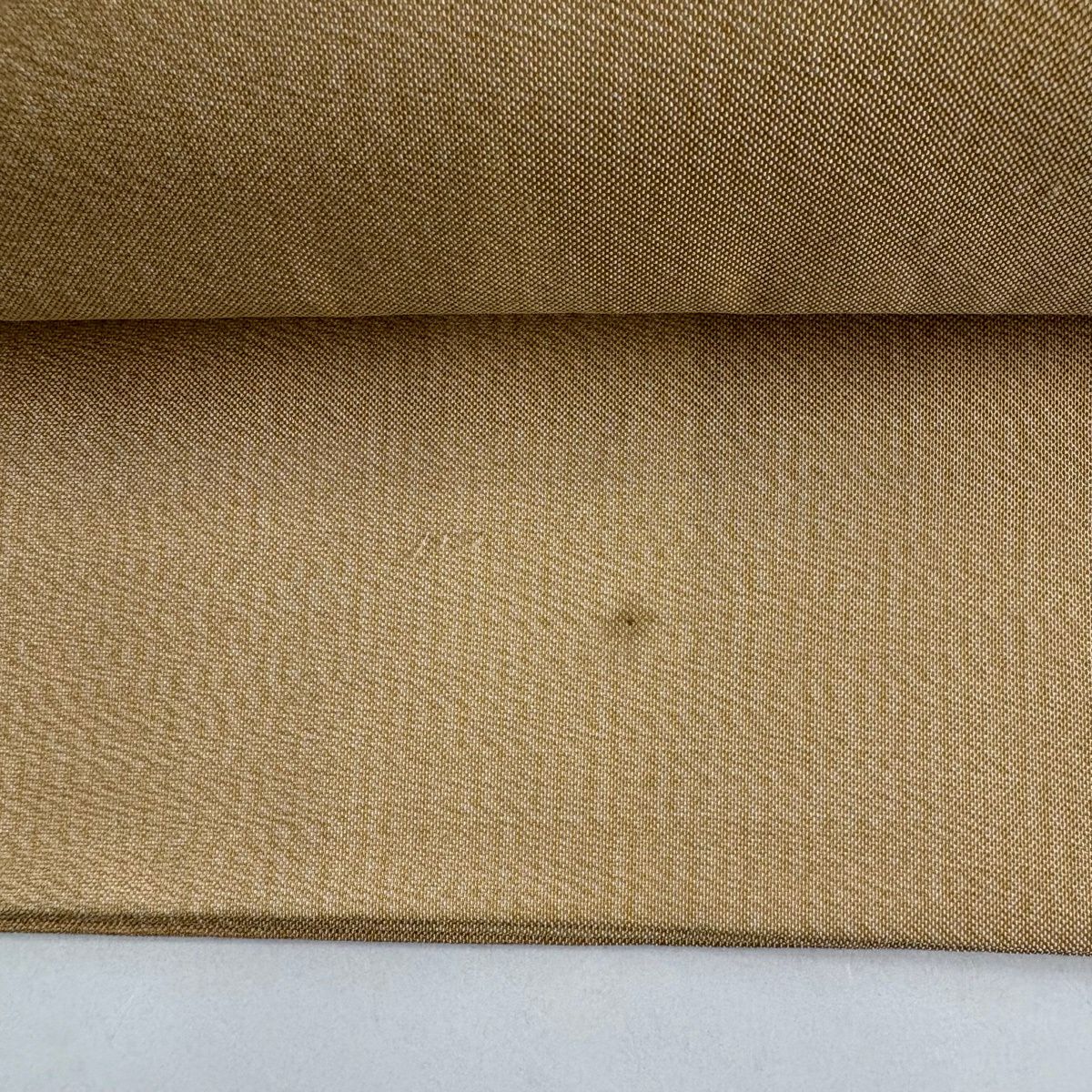 袋帶 秀品級 花唐草紋 相良刺繡 淺橙色 大鼓圖案 純蠶絲