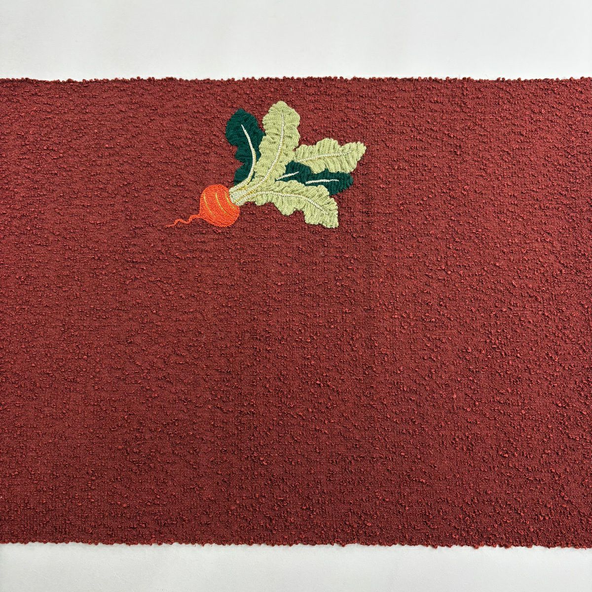 【美品】 名古屋帶 秀品級 八寸名古屋帶 松樹葉仕立 紅蕪 刺繡 金線 深紅 純蠶絲
