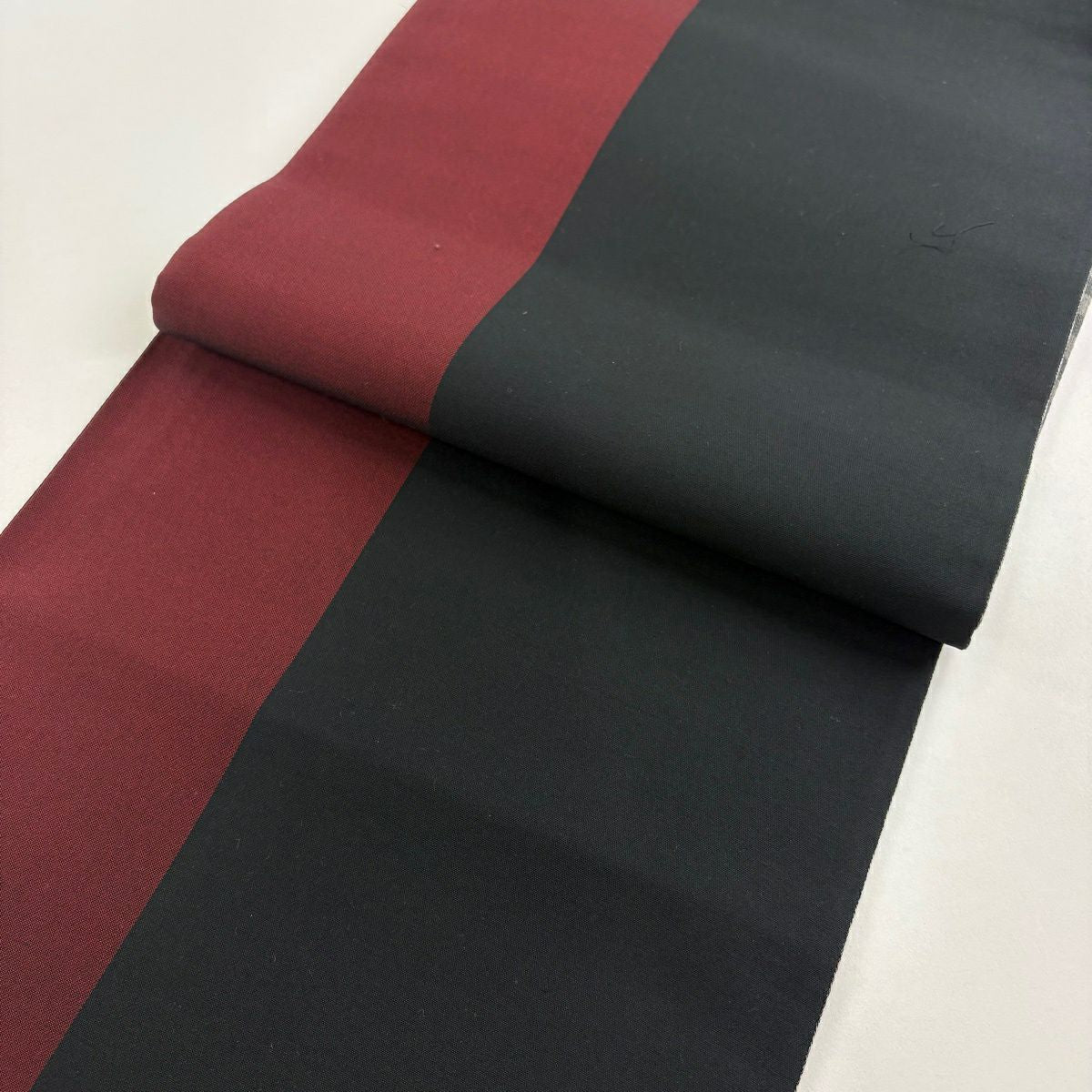 【美品】 袋帶 秀品級 格子 灰色 全通 純蠶絲