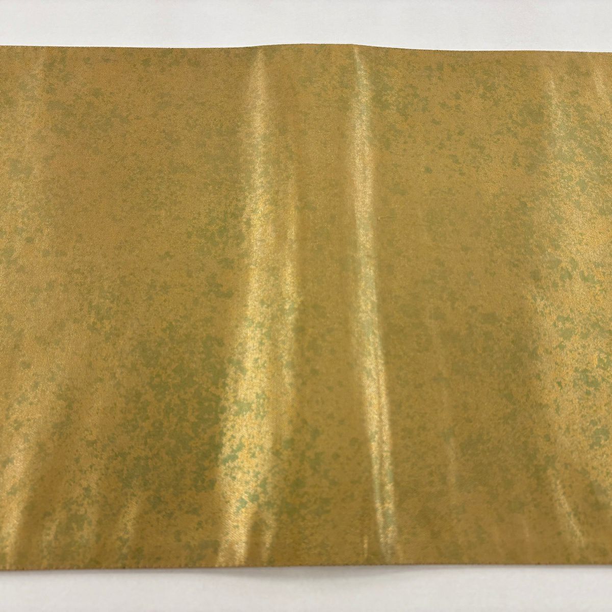 袋帶 名品級 鳳凰 桐 螺鈿 金銀彩 鶯 深綠色 お太鼓圖案 純蠶絲