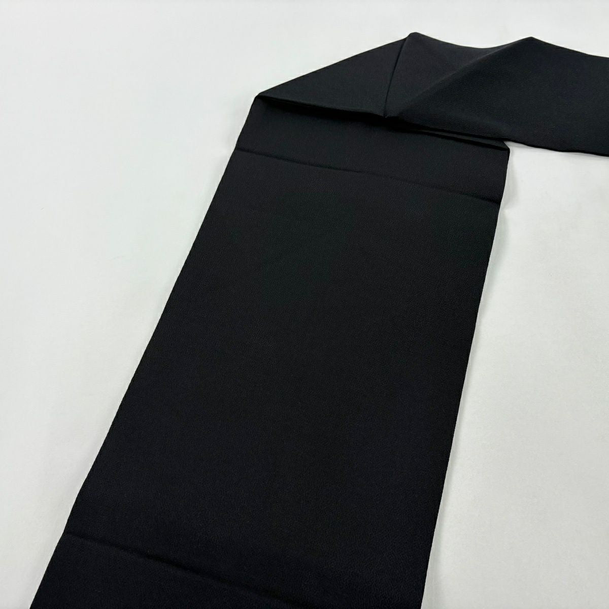 【美品】名古屋帶 名品級 貓 縮緬 黑 純蠶絲