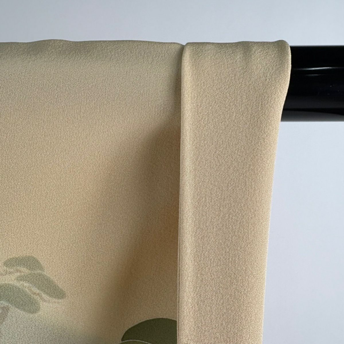 【美品】訪問服 身長162.5cm 袖長63.5cm S 雙層 袋帶套裝 松樹 樱花 漸層 米色 純蠶絲 名品級