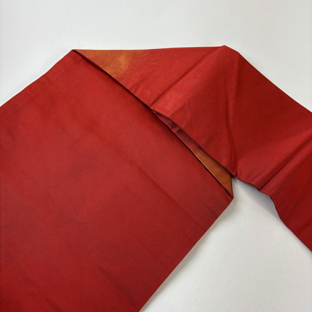 【美品】 名古屋帶 優品級 枝梅花 金絲 金金箔 紅茶 純蠶絲