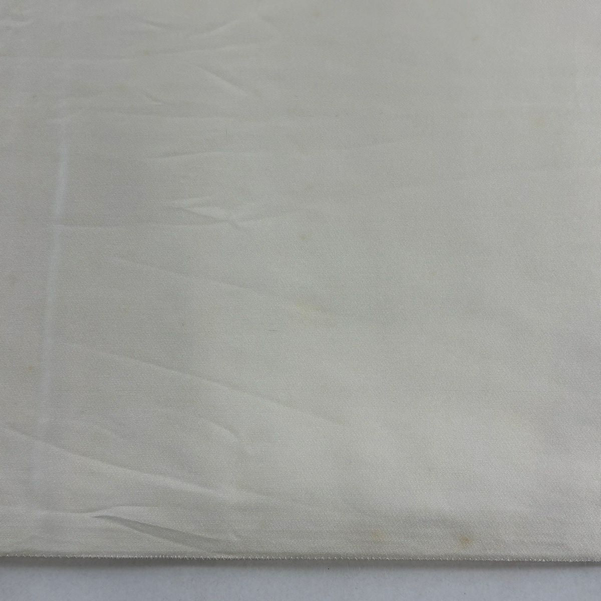 袋帶 逸品級 山口美術織物 落款 花菱雲錦文 市松樹 草花紋 唐織 金糸 奶油 六通 純蠶絲