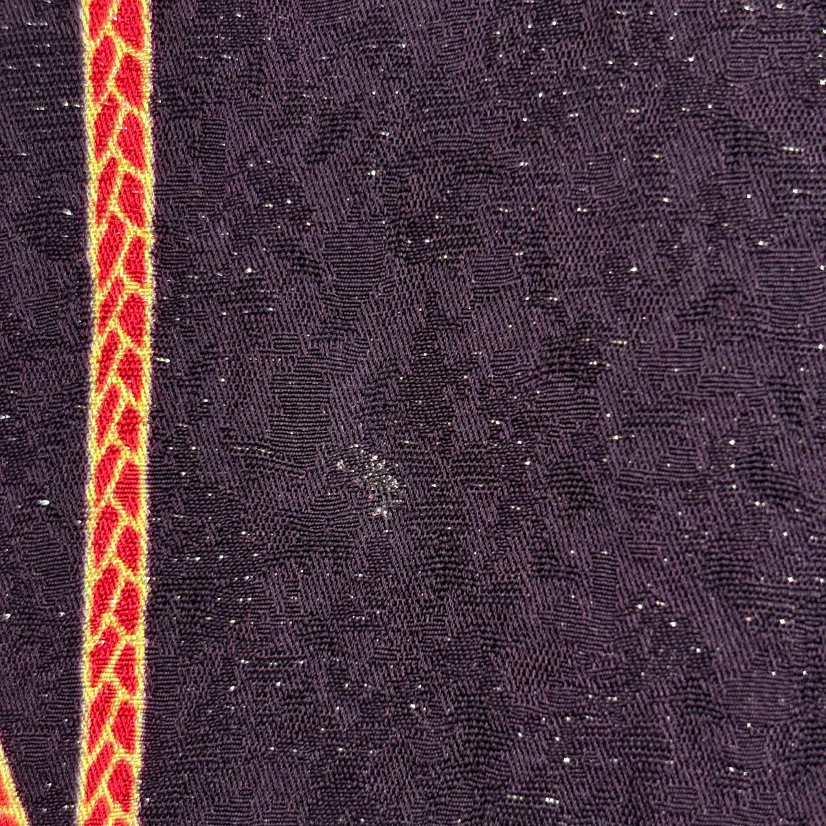 【美品】振袖禮服 身長164cm 袖長68cm L 雙層 藥玉 櫻花 金銀彩 漸層 茶紫 純蠶絲 逸品級