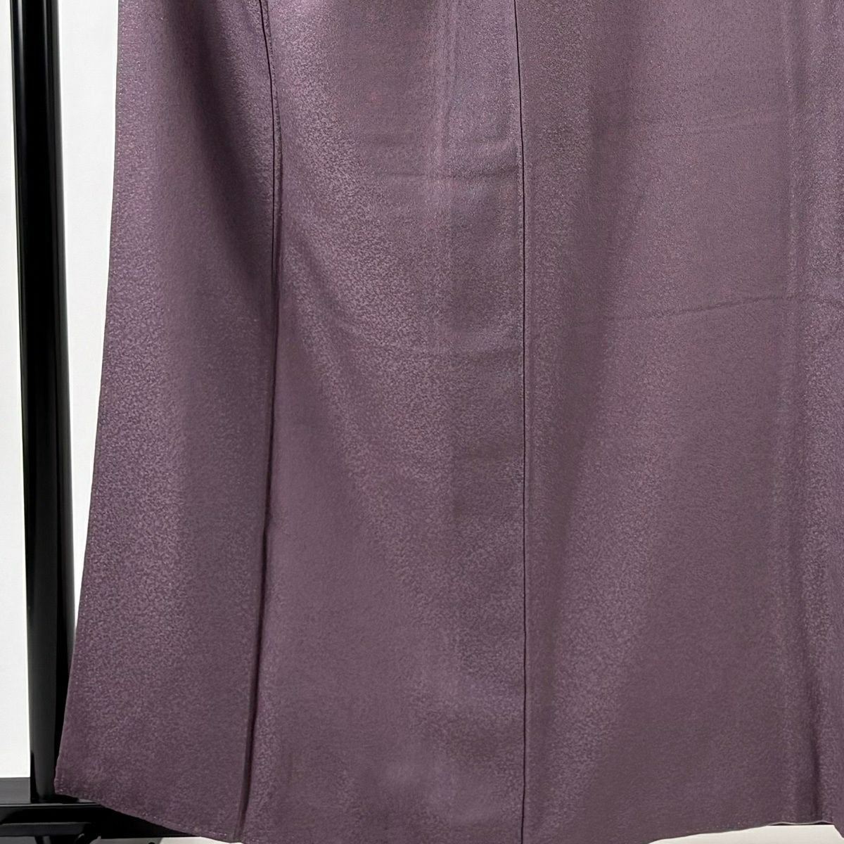 【美品】 江戶小紋 身長160cm 袖長68.5cm L 雙層 落款あり 鮫紋樣 灰紫 純蠶絲 名品級 一つ紋