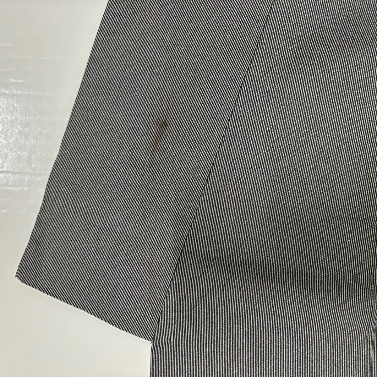江戶小紋 身長166cm 袖長65.5cm M 雙層 萬筋 黑灰 純蠶絲 優品級