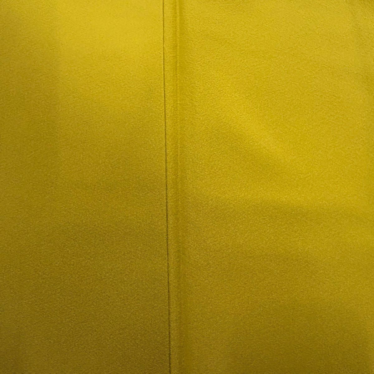 【美品】 付下 身長161.5cm 袖長62cm S 雙層 裾暈染圖案 黃色 純蠶絲 秀品級