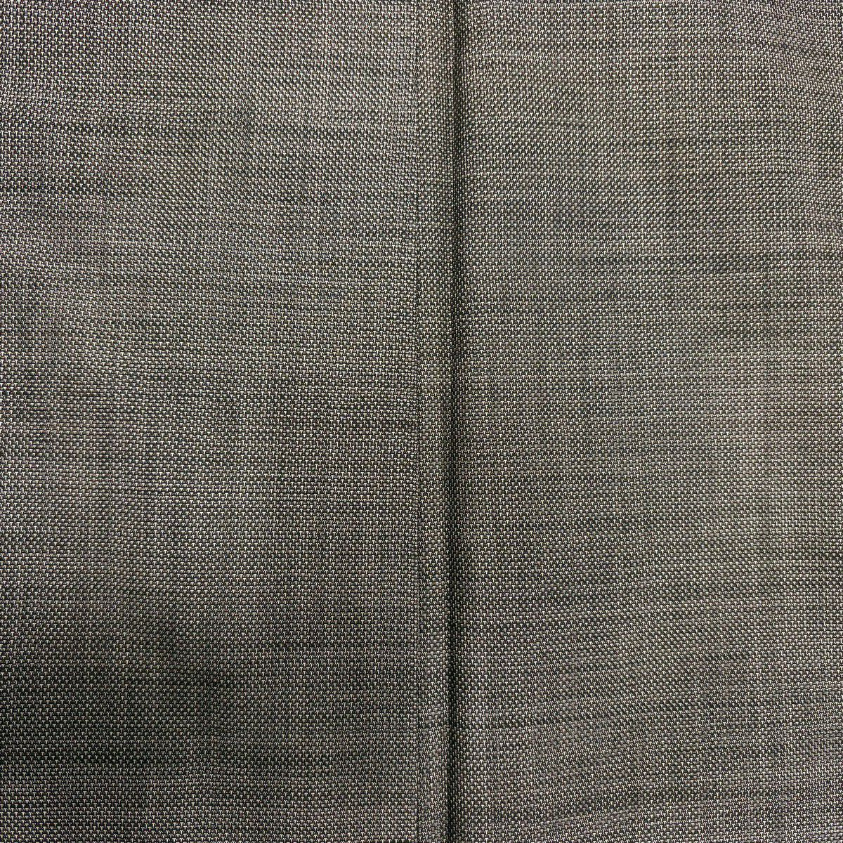 【美品】 紬織 身長156.5cm 袖長63cm S 雙層 縞 灰茶 純蠶絲 秀品級
