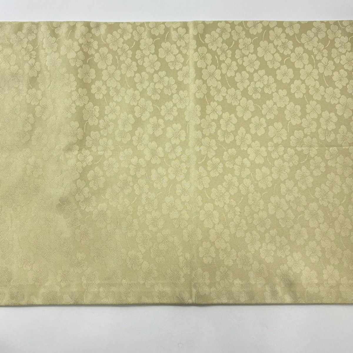 袋帶 優品級 漸層圖案 金金箔 淺綠 全通 純蠶絲