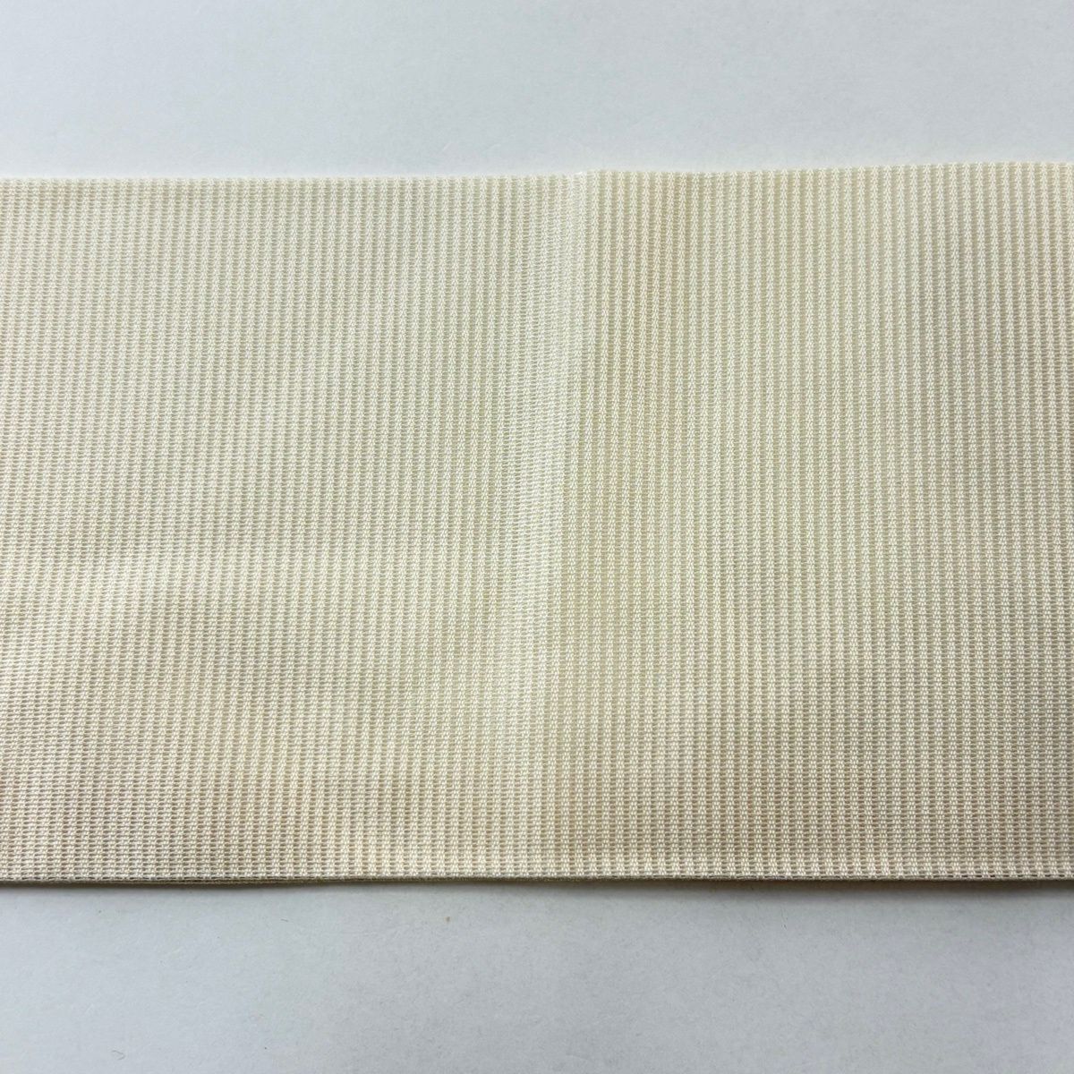 【美品】 名古屋帶 秀品級 夏帶 絽 草花紋 螺鈿 金銀彩 奶油色 純蠶絲