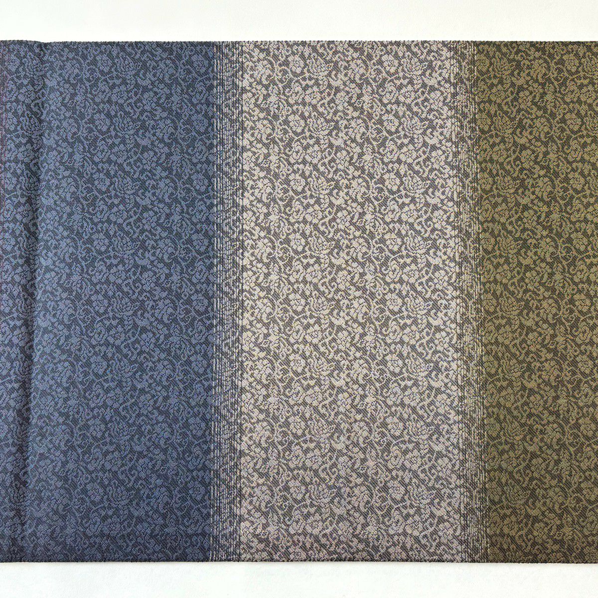 【美品】 袋帶 秀品級 幾何學 金金箔 紅紫 お太鼓圖案 純蠶絲