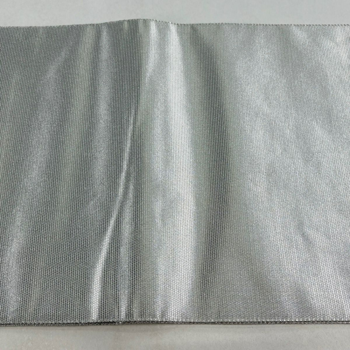【美品】 袋帶 秀品級 雲 金金箔 銀 お太鼓圖案 純蠶絲
