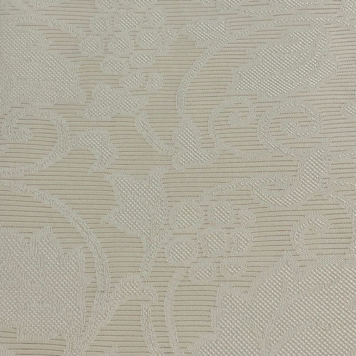 【美品】名古屋帶 名品級 夏帶 絽 八寸名古屋帶 葡萄唐草紋 米色 純蠶絲