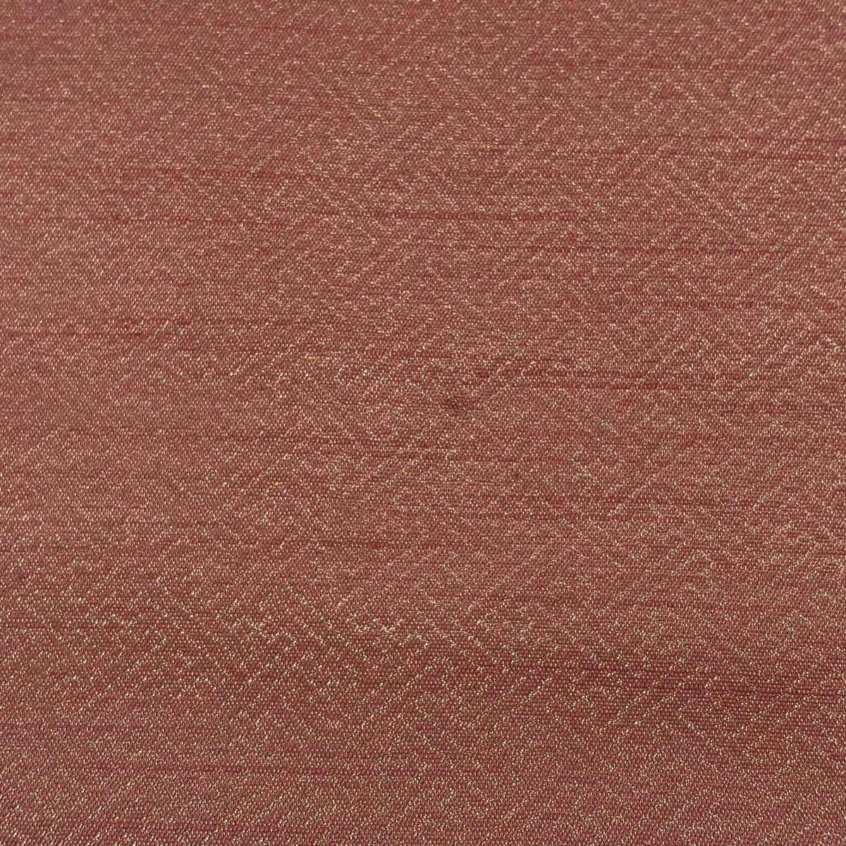 【美品】 袋帶 名品級 辻花染圖案 菱 金絲 金金箔 茶紫 お太鼓圖案 純蠶絲