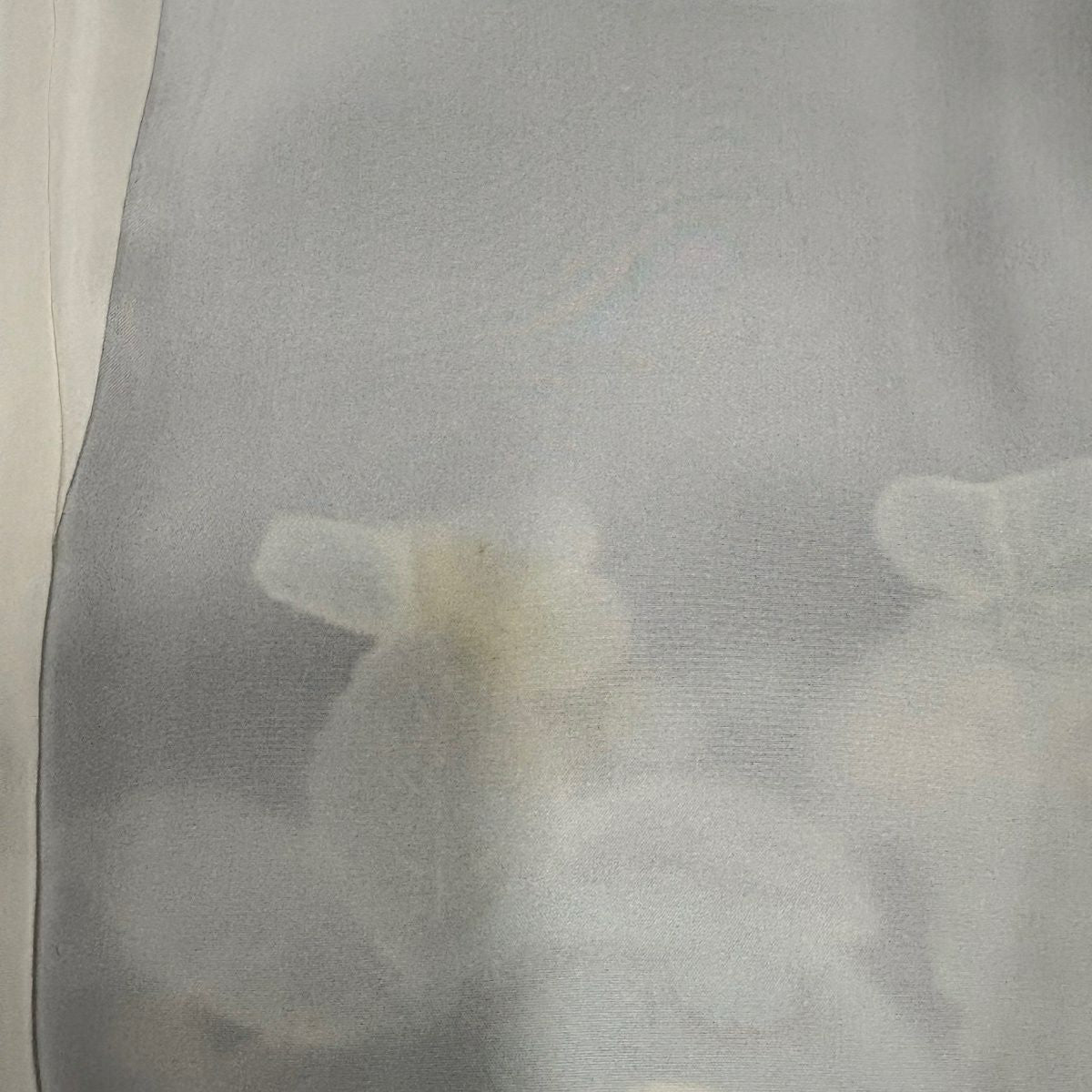 訪問服 身長168cm 袖長66.5cm M 雙層 辻花染 金彩裝飾 漸層 青灰 純蠶絲 名品級