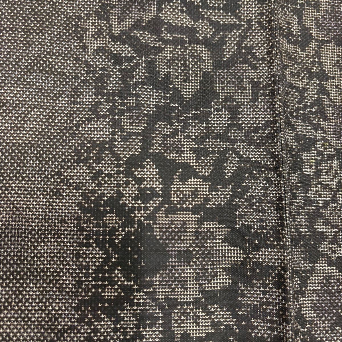 【美品】 大島織 身長156cm 袖長64cm M 雙層 純泥染 證書齊全 葉花紋 焦茶 正蠶絲 名品級