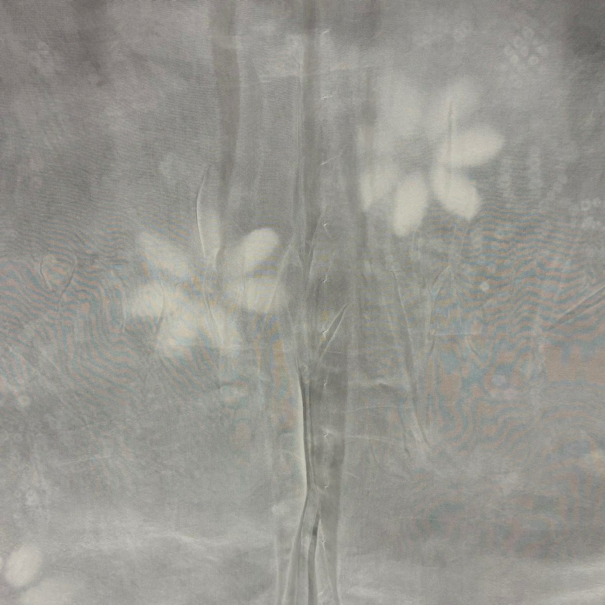 浴衣 身長150cm 袖長63cm S 絞染浴衣 花紋 深綠 純棉 名品級