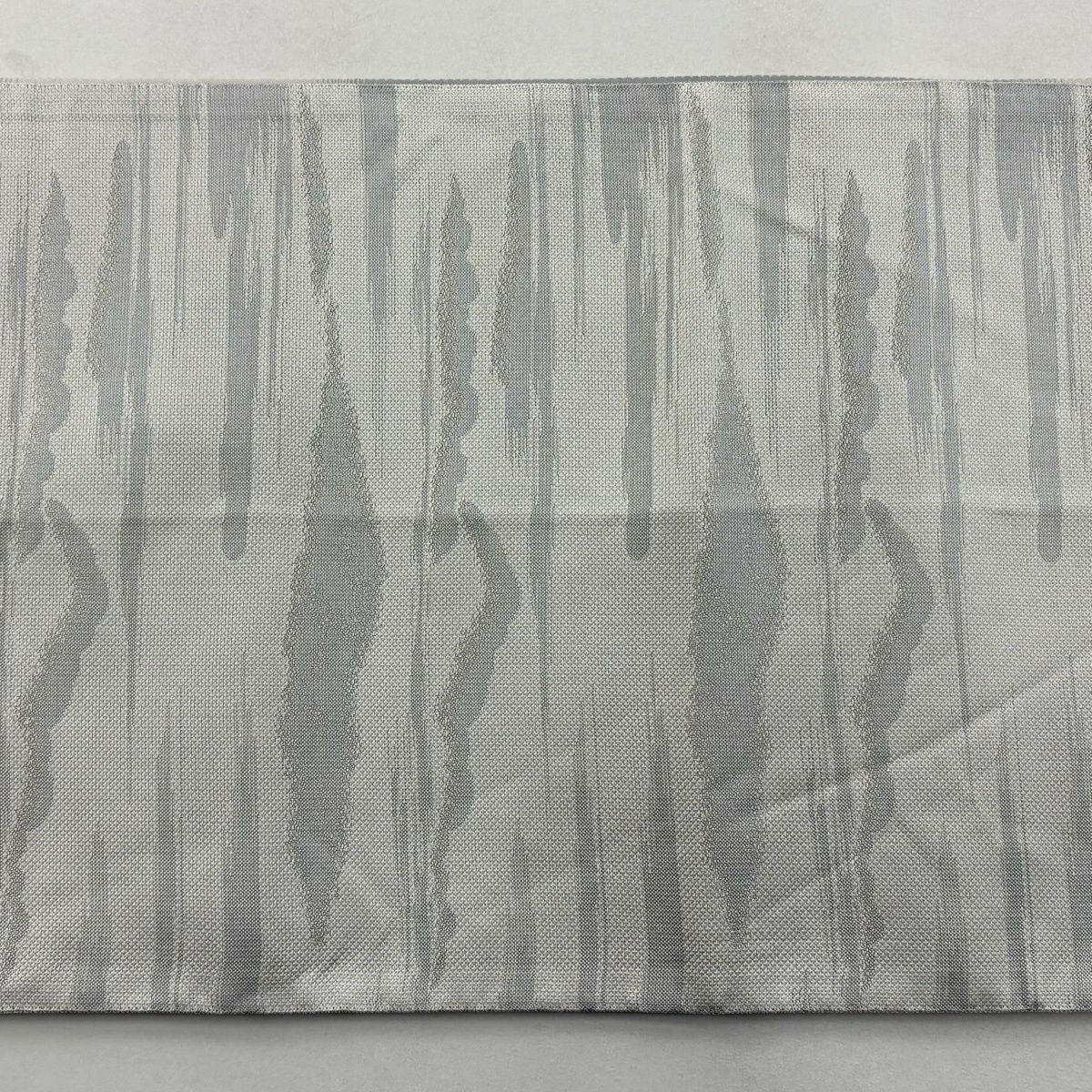 【美品】 袋帶 秀品級 霞 ヱ霞 金銀彩 金金箔 灰紫 六通 純蠶絲