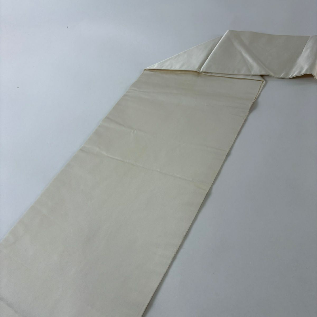 名古屋帶 秀品級 菊花花 扇子面 金銀彩 金金箔 奶油色 純蠶絲