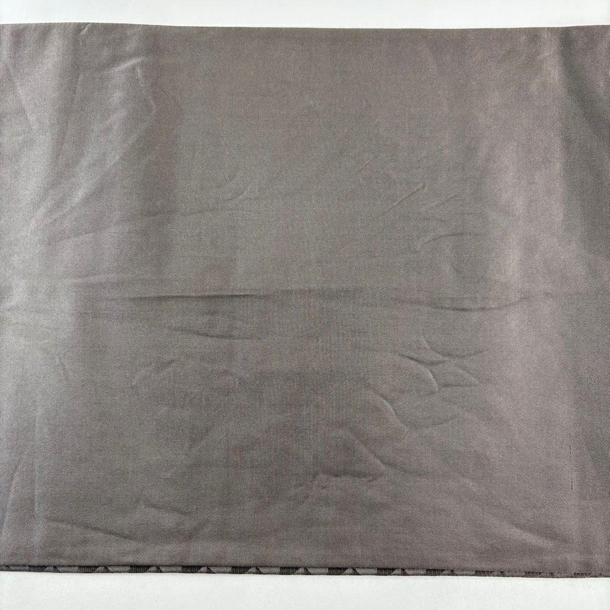 【美品】 袋帶 秀品級 瓢箪 市松樹紋 銀線 銀 六通 純蠶絲