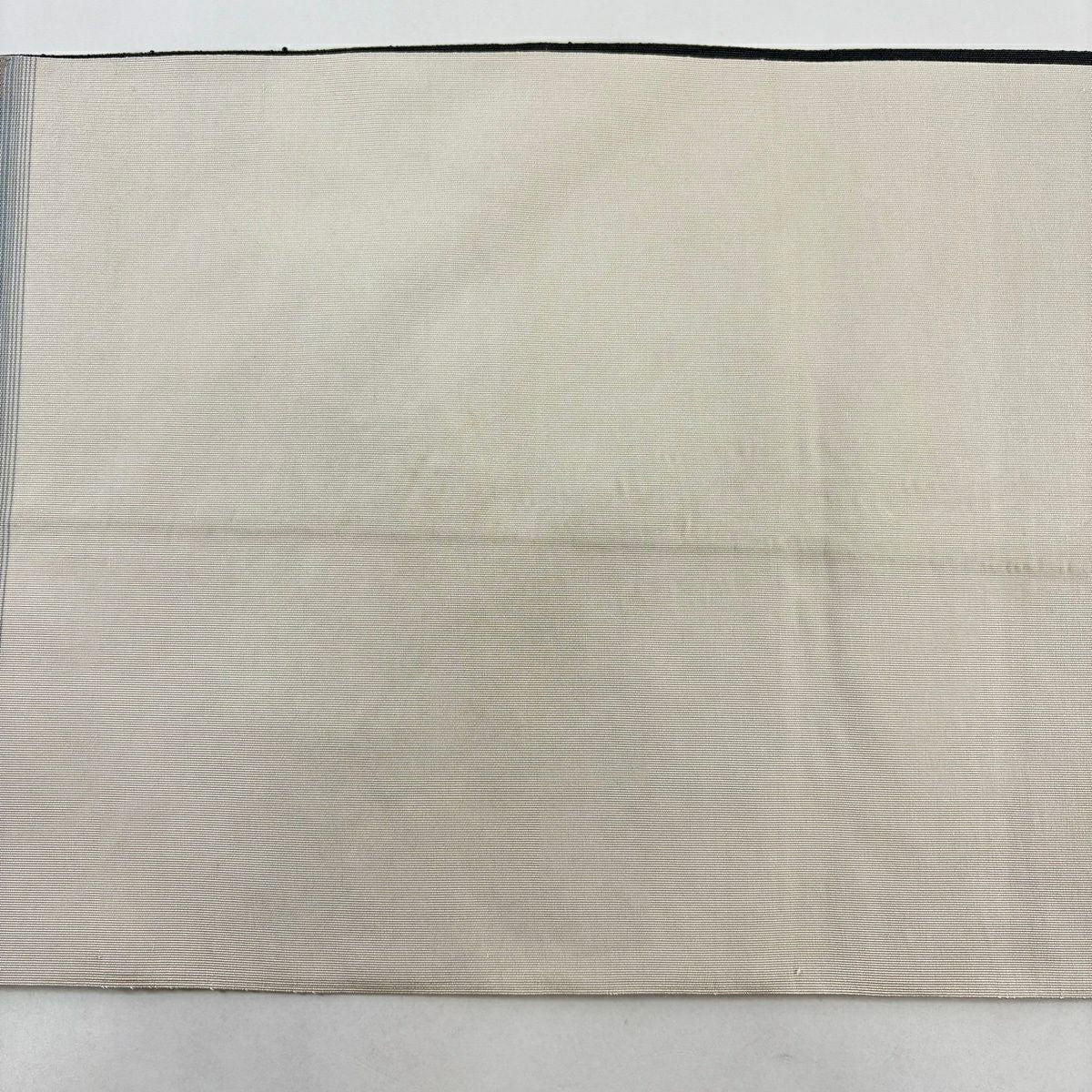 名古屋帶 秀品級 八寸名古屋帶 松樹葉仕立 幾何學圖案 縞紋 青灰 純蠶絲