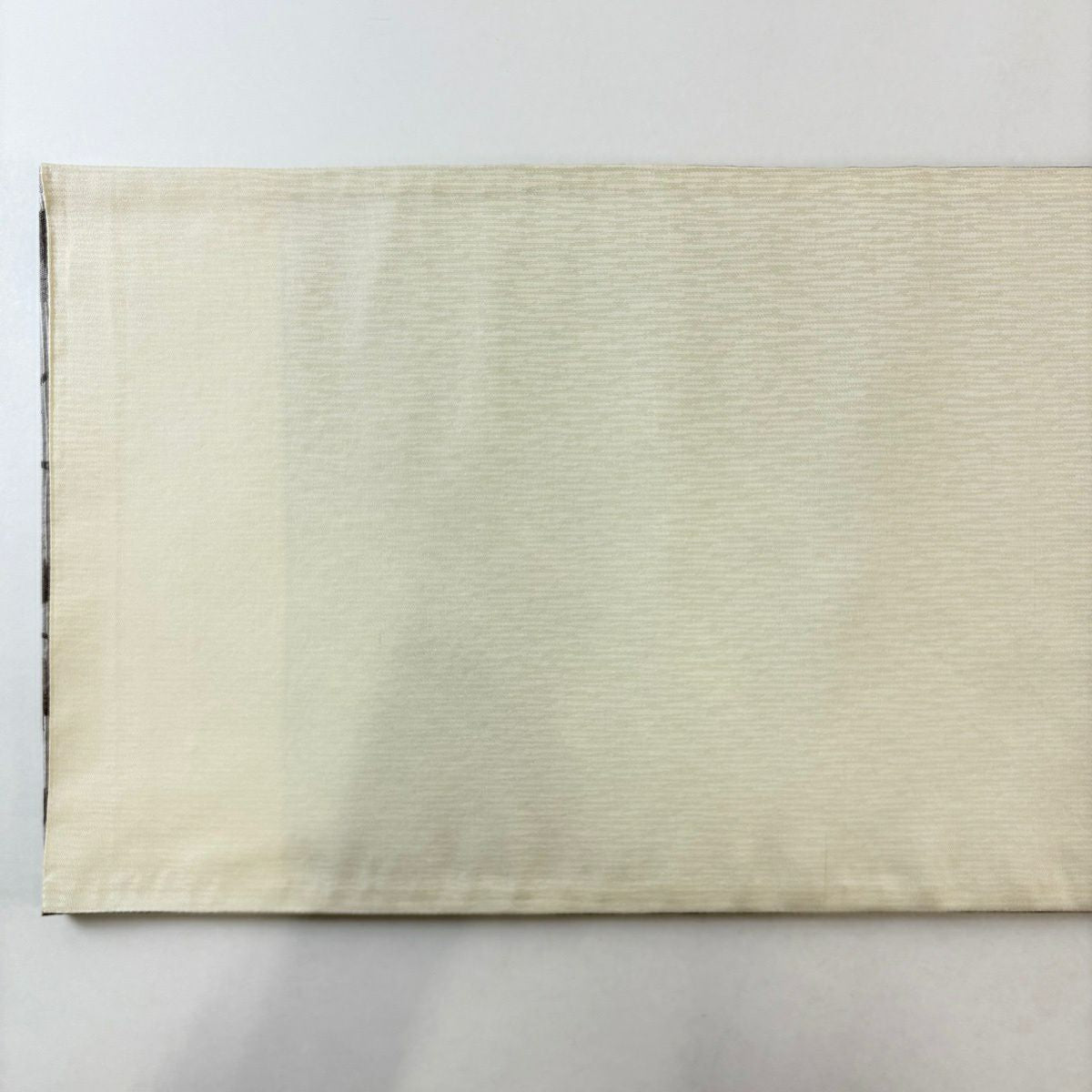 【美品】 袋帶 名品級 葉紋 段紋 灰紫 全通 純蠶絲