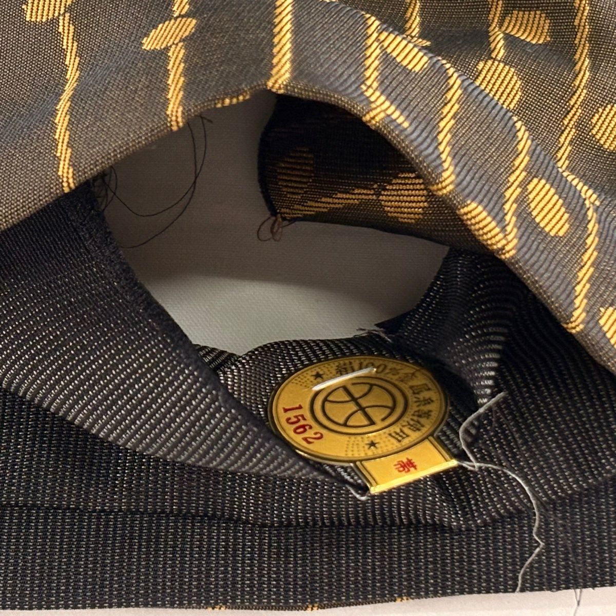 【美品】半幅帶 秀品級 證書齊全 條紋 圓形 茶 純蠶絲