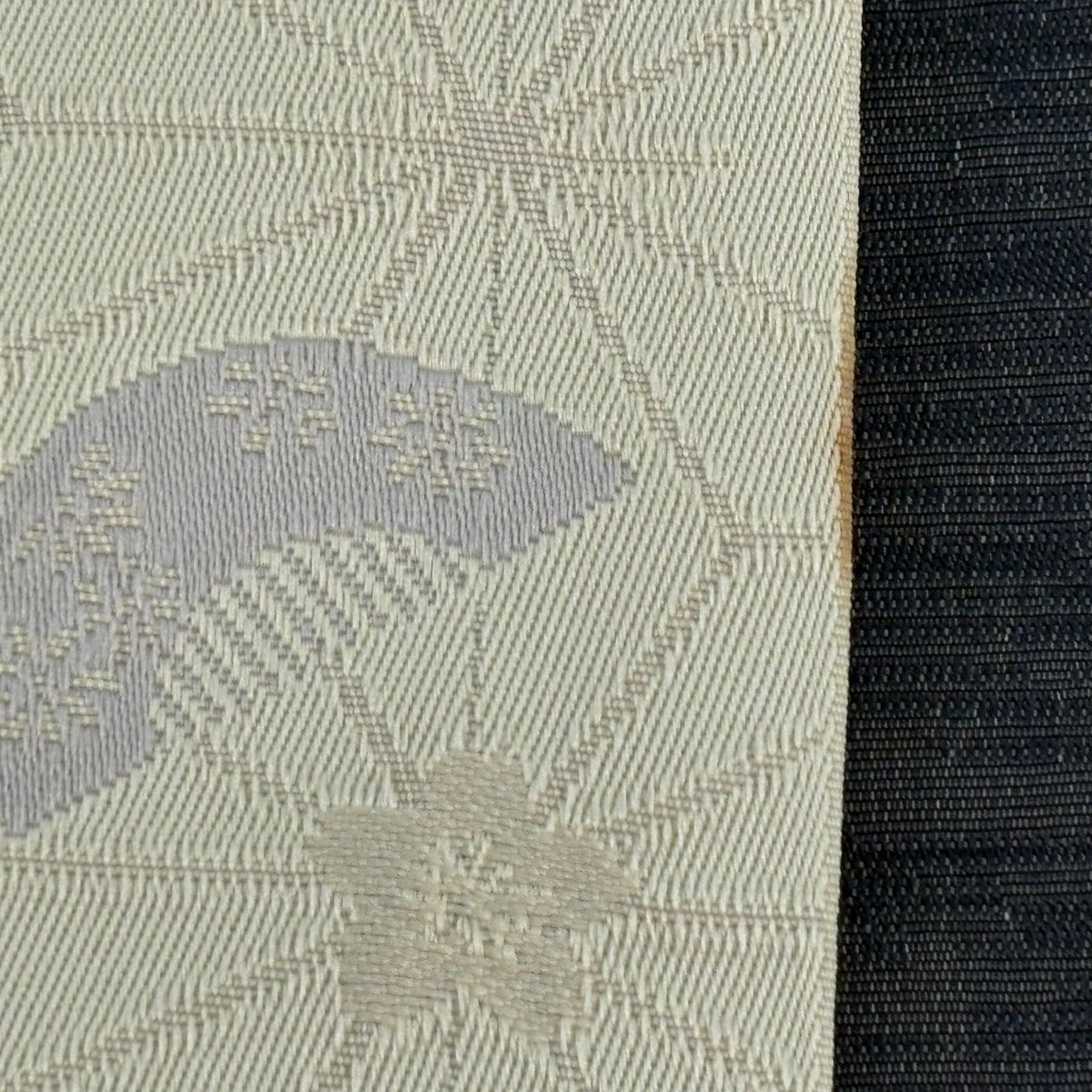 【美品】半幅帶 優品級 櫛 髮簪 米色 化纖